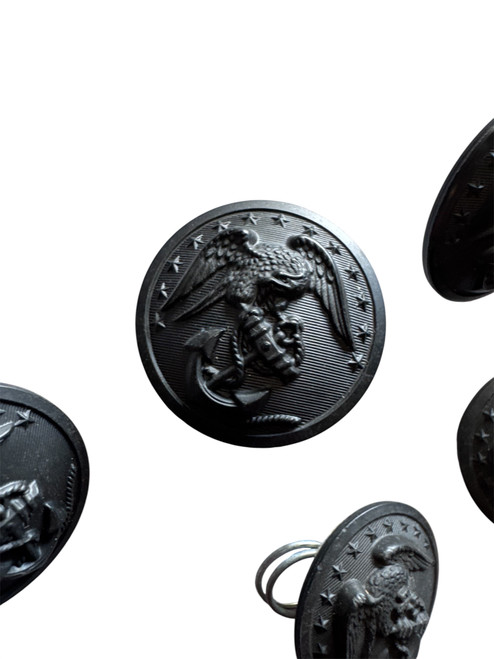 USMC Black Button 12 pack